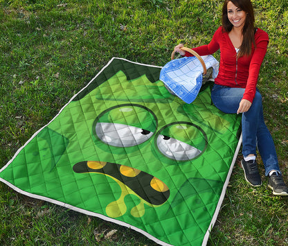 Halloween Frankenstein Face Print Quilt