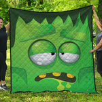 Halloween Frankenstein Face Print Quilt