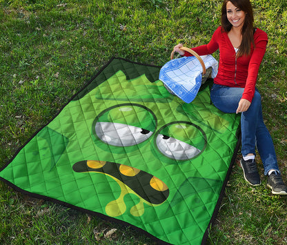 Halloween Frankenstein Face Print Quilt