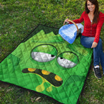 Halloween Frankenstein Face Print Quilt