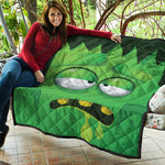 Halloween Frankenstein Face Print Quilt