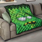 Halloween Frankenstein Face Print Quilt