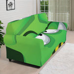 Halloween Frankenstein Face Print Sofa Cover