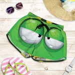 Halloween Frankenstein Face Print Women's Shorts