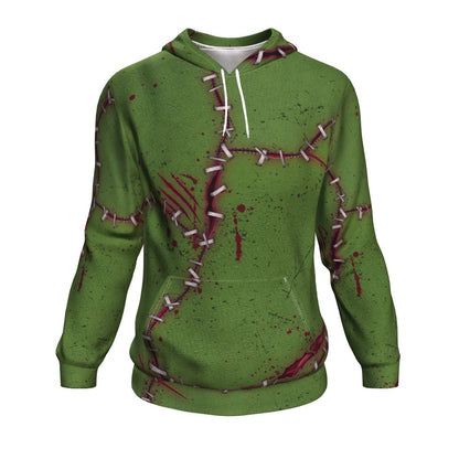 Halloween Frankenstein Inspired Unisex Pullover Hoodie GearFrost