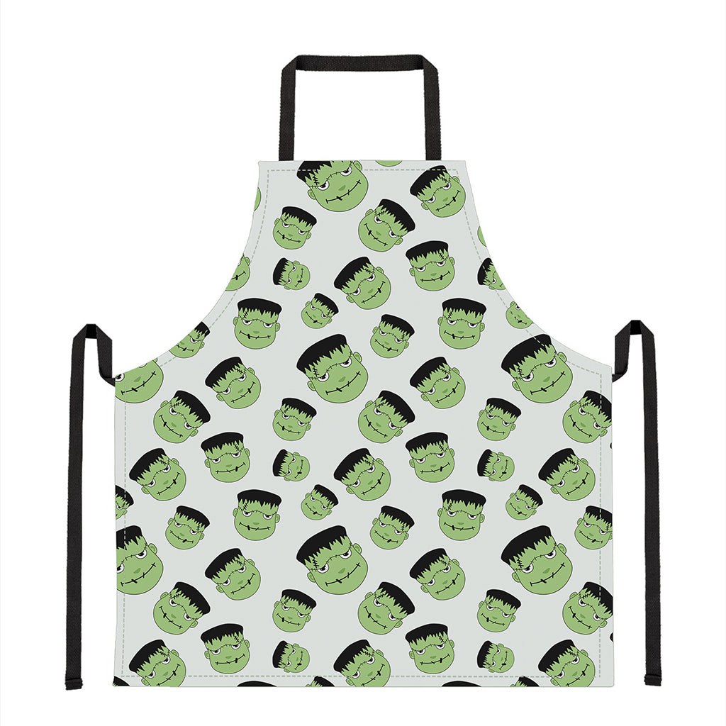 Halloween Frankenstein Pattern Print Apron