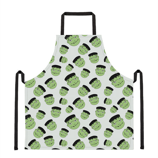 Halloween Frankenstein Pattern Print Apron