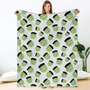 Halloween Frankenstein Pattern Print Blanket