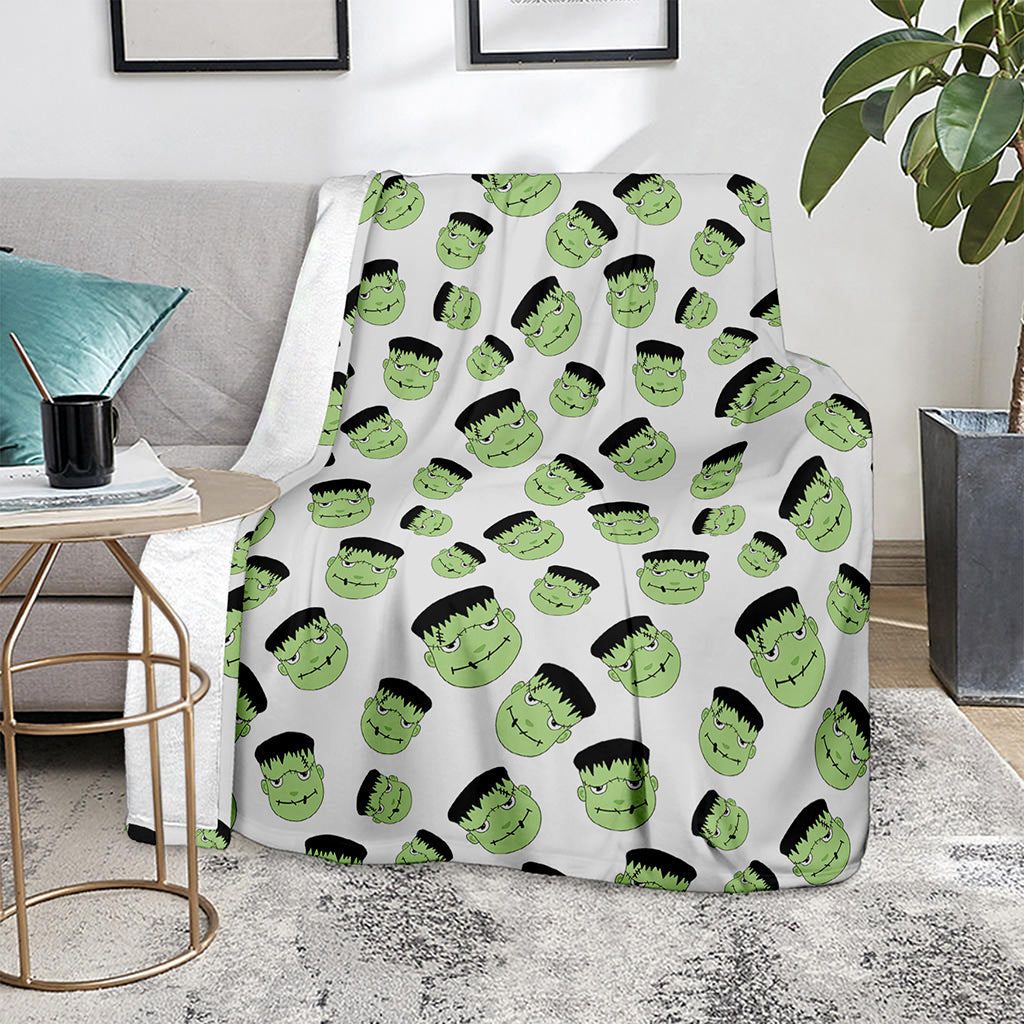 Halloween Frankenstein Pattern Print Blanket