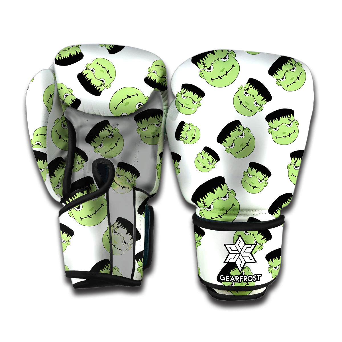 Halloween Frankenstein Pattern Print Boxing Gloves