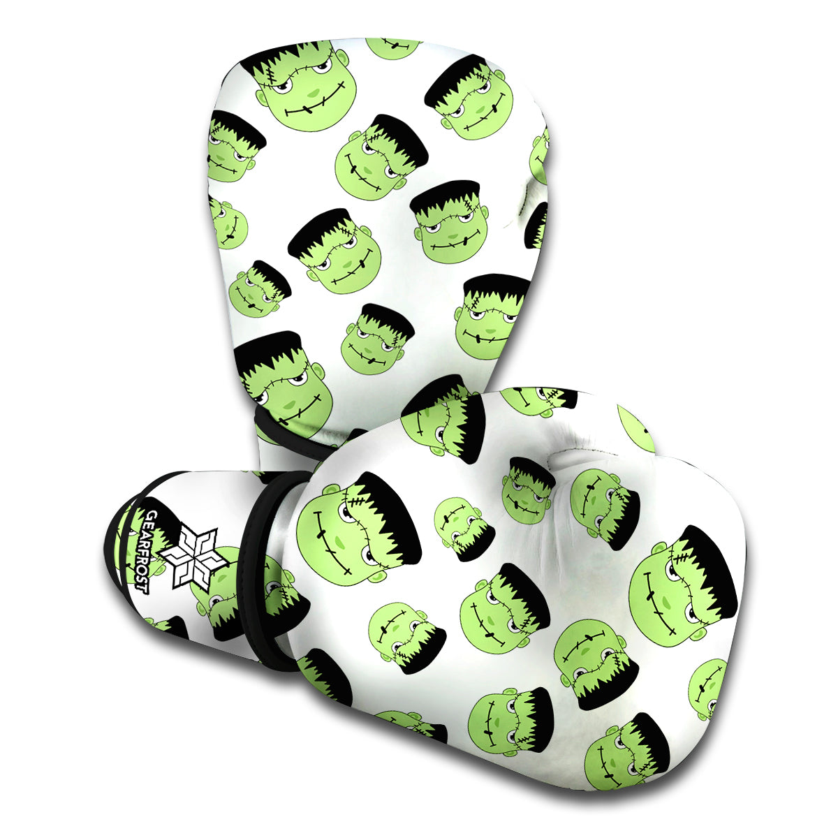 Halloween Frankenstein Pattern Print Boxing Gloves