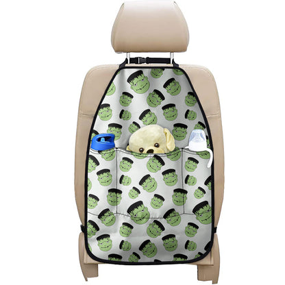 Halloween Frankenstein Pattern Print Car Seat Organizers