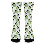 Halloween Frankenstein Pattern Print Crew Socks