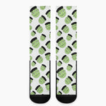Halloween Frankenstein Pattern Print Crew Socks