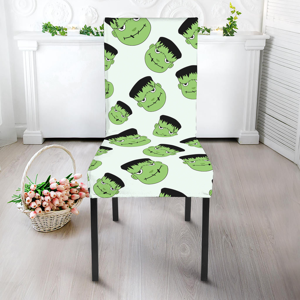 Halloween Frankenstein Pattern Print Dining Chair Slipcover