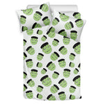 Halloween Frankenstein Pattern Print Duvet Cover Bedding Set