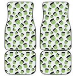 Halloween Frankenstein Pattern Print Front and Back Car Floor Mats