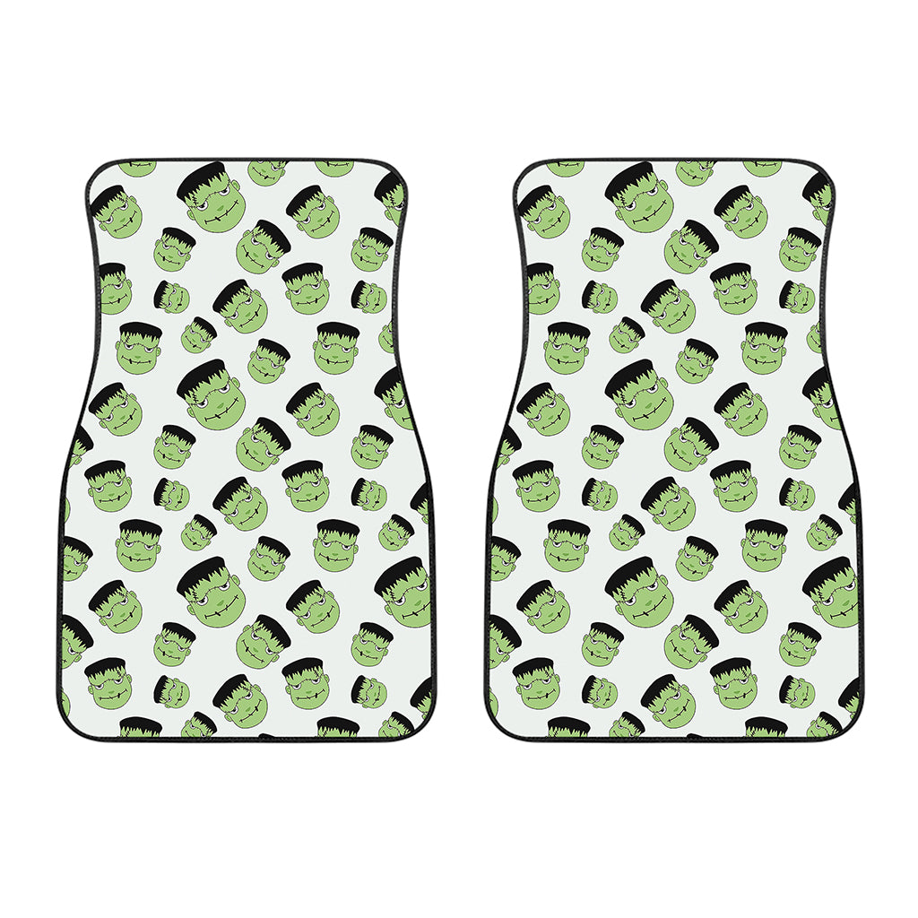 Halloween Frankenstein Pattern Print Front Car Floor Mats