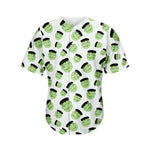 Halloween Frankenstein Pattern Print Men's Baseball Jersey