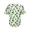 Halloween Frankenstein Pattern Print Men's Baseball Jersey