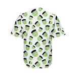 Halloween Frankenstein Pattern Print Men's Baseball Jersey