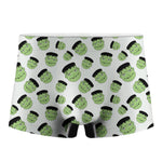 Halloween Frankenstein Pattern Print Men's Boxer Briefs