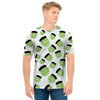 Halloween Frankenstein Pattern Print Men's T-Shirt