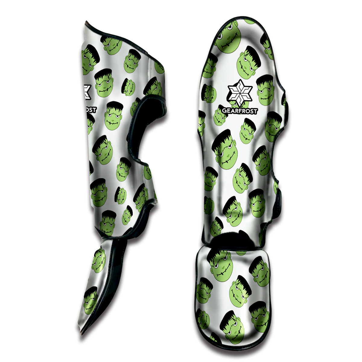 Halloween Frankenstein Pattern Print Muay Thai Shin Guard