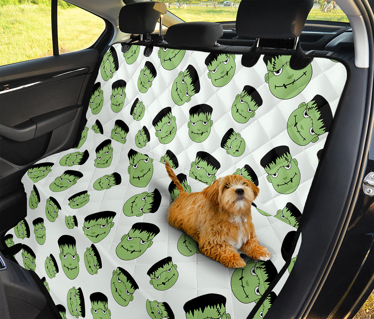 Halloween Frankenstein Pattern Print Pet Car Back Seat Cover