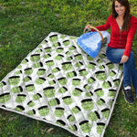 Halloween Frankenstein Pattern Print Quilt