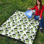 Halloween Frankenstein Pattern Print Quilt