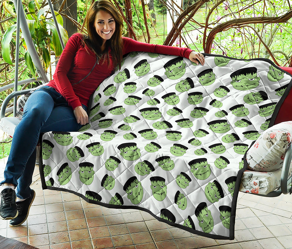 Halloween Frankenstein Pattern Print Quilt