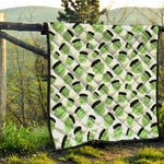 Halloween Frankenstein Pattern Print Quilt
