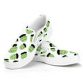 Halloween Frankenstein Pattern Print White Slip On Sneakers