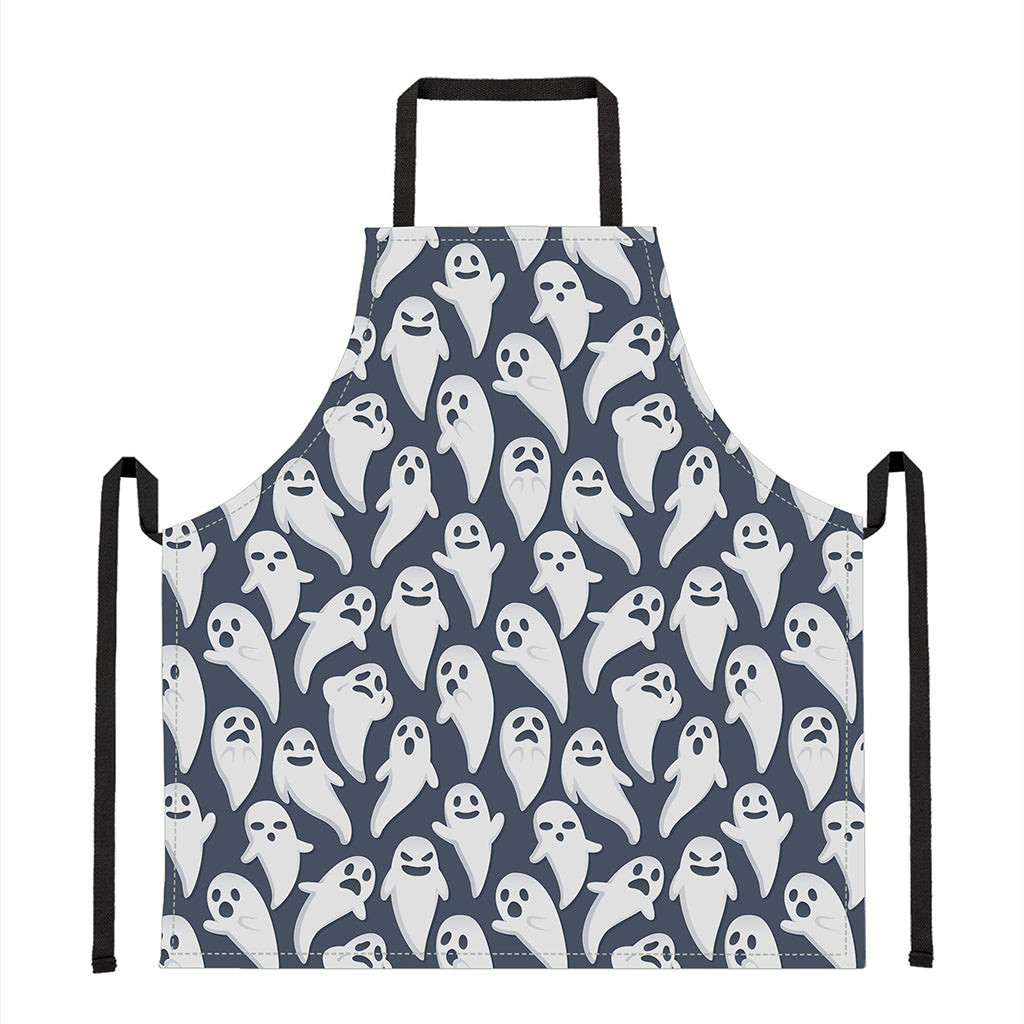 Halloween Ghost Pattern Print Apron