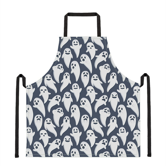 Halloween Ghost Pattern Print Apron