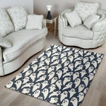 Halloween Ghost Pattern Print Area Rug