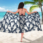 Halloween Ghost Pattern Print Beach Sarong Wrap