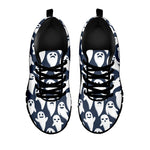 Halloween Ghost Pattern Print Black Sneakers