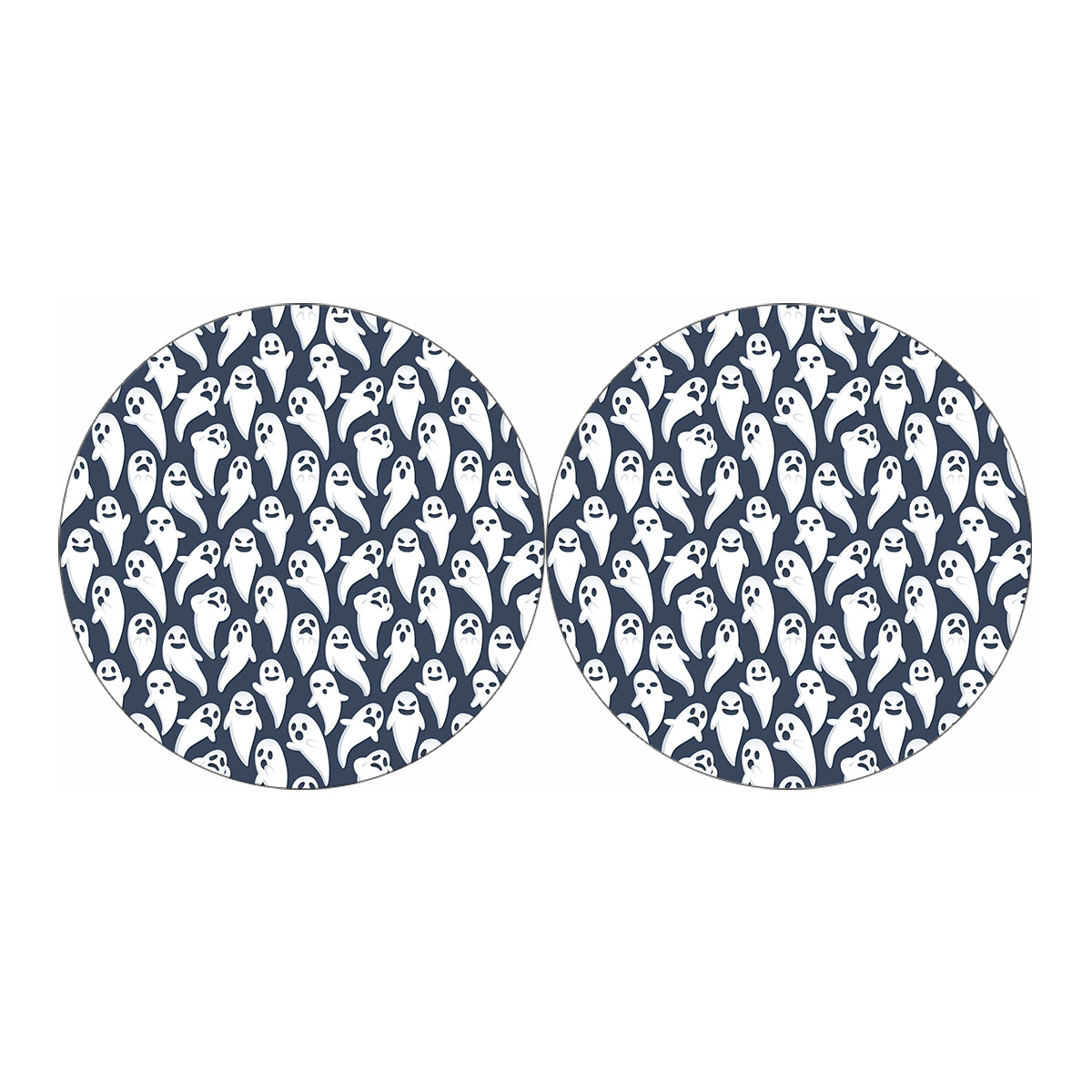 Halloween Ghost Pattern Print Car Coasters
