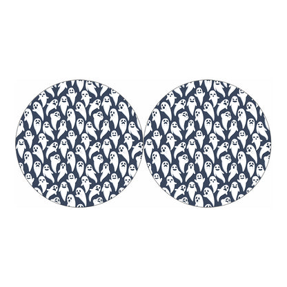 Halloween Ghost Pattern Print Car Coasters