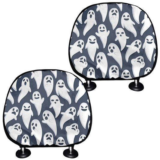 Halloween Ghost Pattern Print Car Headrest Covers