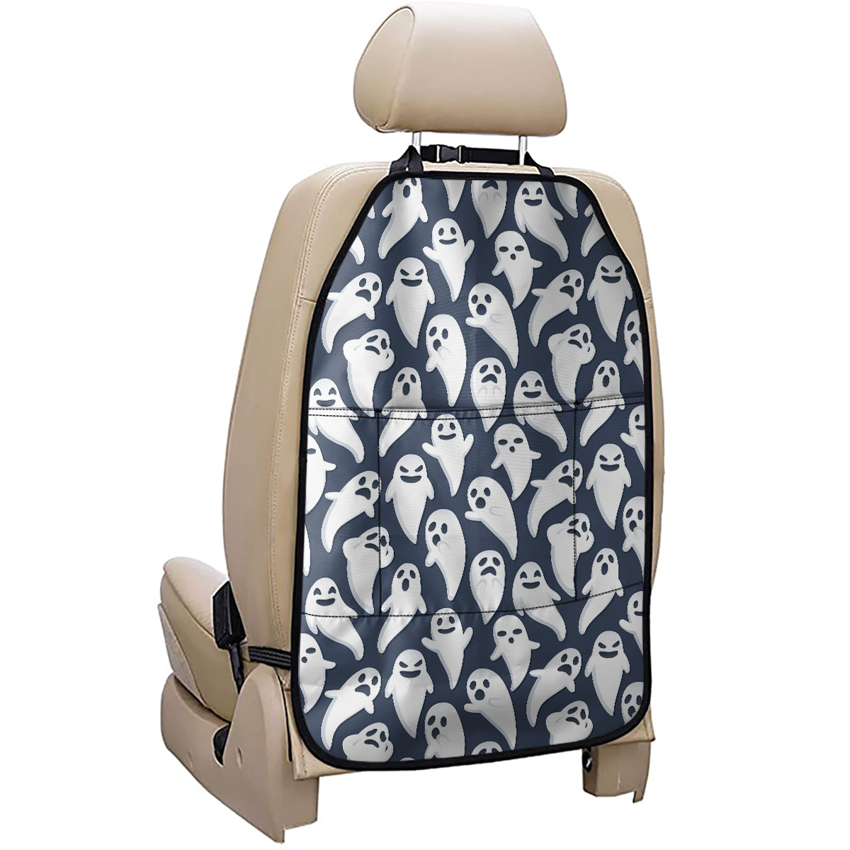 Halloween Ghost Pattern Print Car Seat Organizers