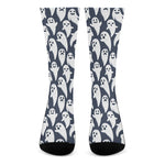 Halloween Ghost Pattern Print Crew Socks
