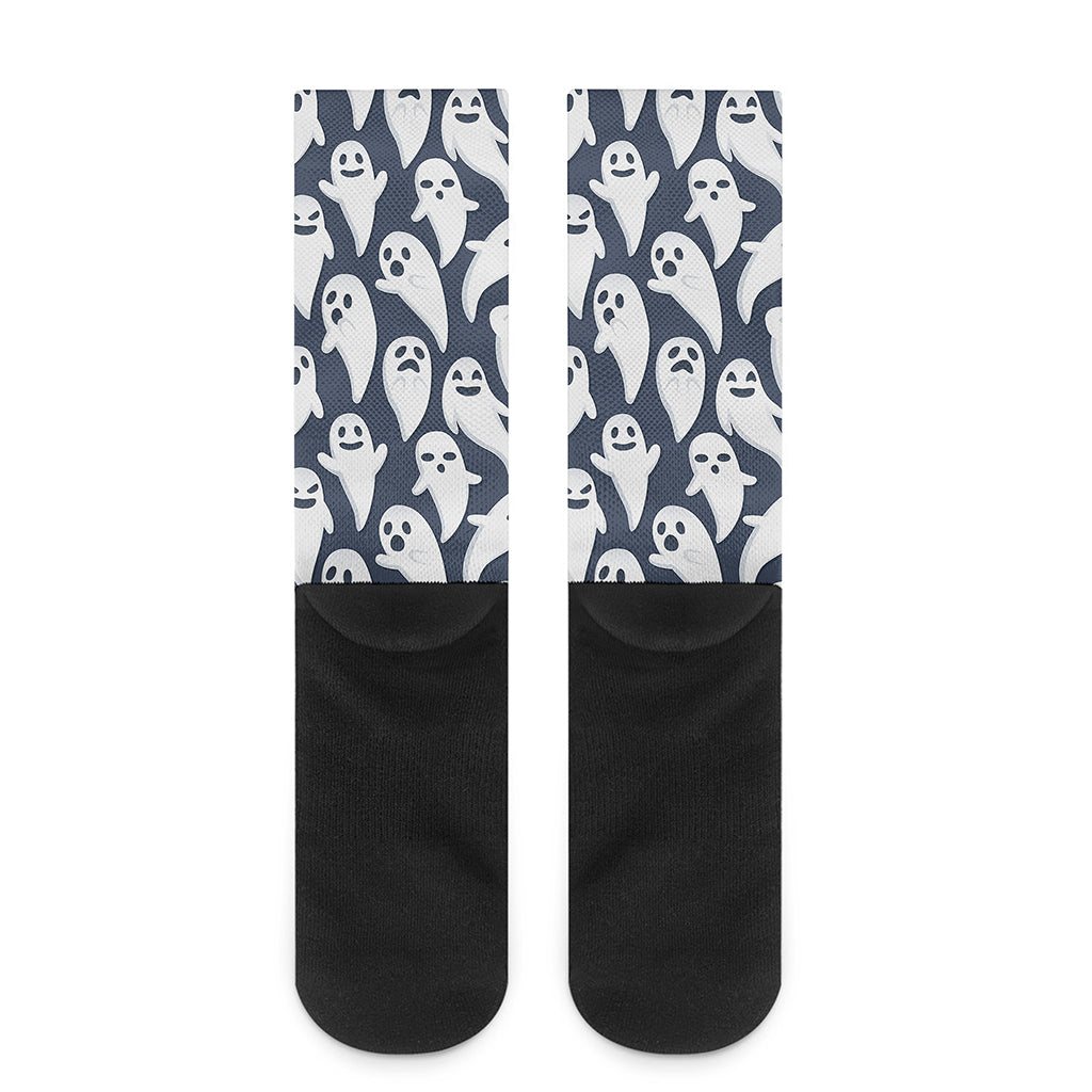 Halloween Ghost Pattern Print Crew Socks