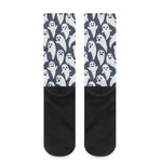 Halloween Ghost Pattern Print Crew Socks