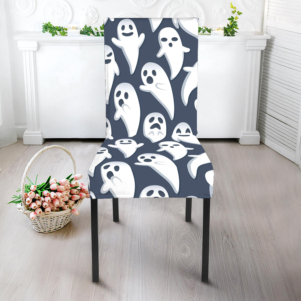 Halloween Ghost Pattern Print Dining Chair Slipcover