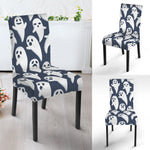 Halloween Ghost Pattern Print Dining Chair Slipcover