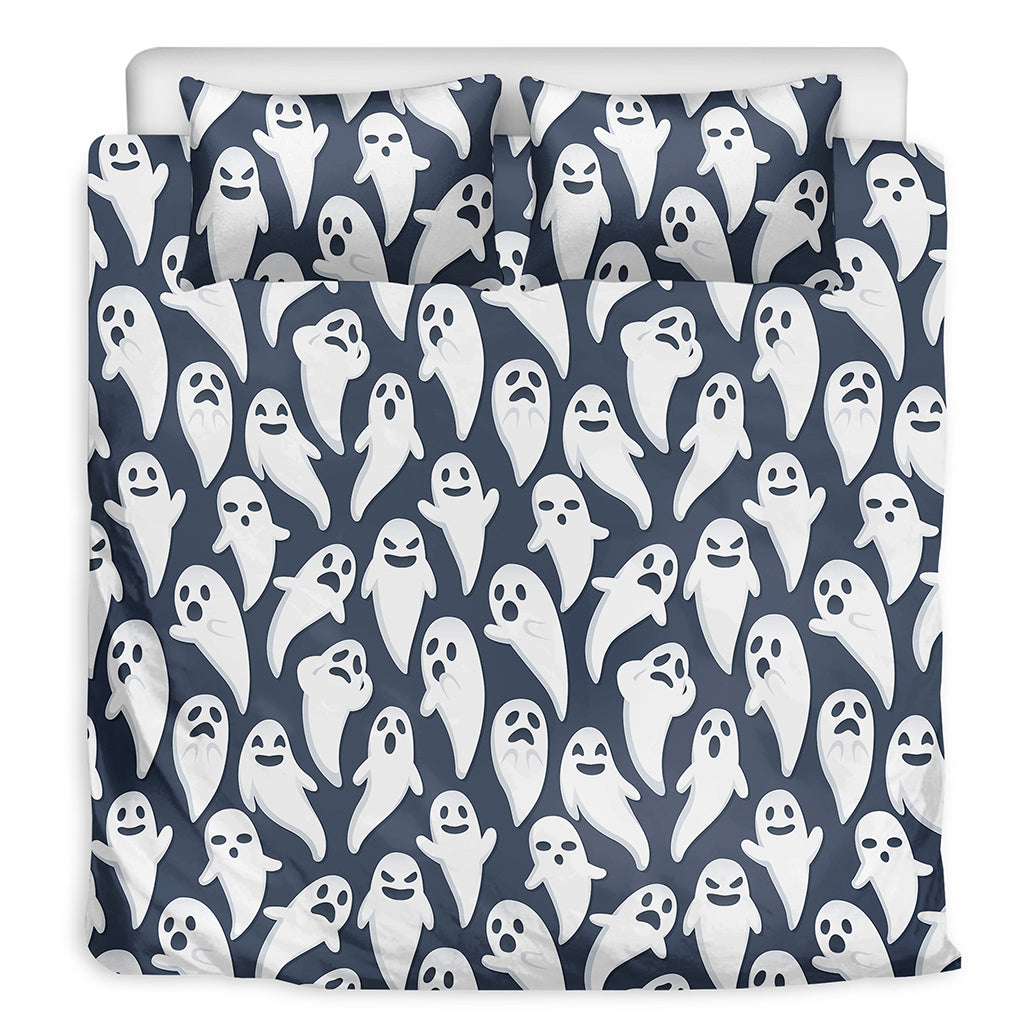 Halloween Ghost Pattern Print Duvet Cover Bedding Set