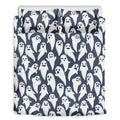 Halloween Ghost Pattern Print Duvet Cover Bedding Set
